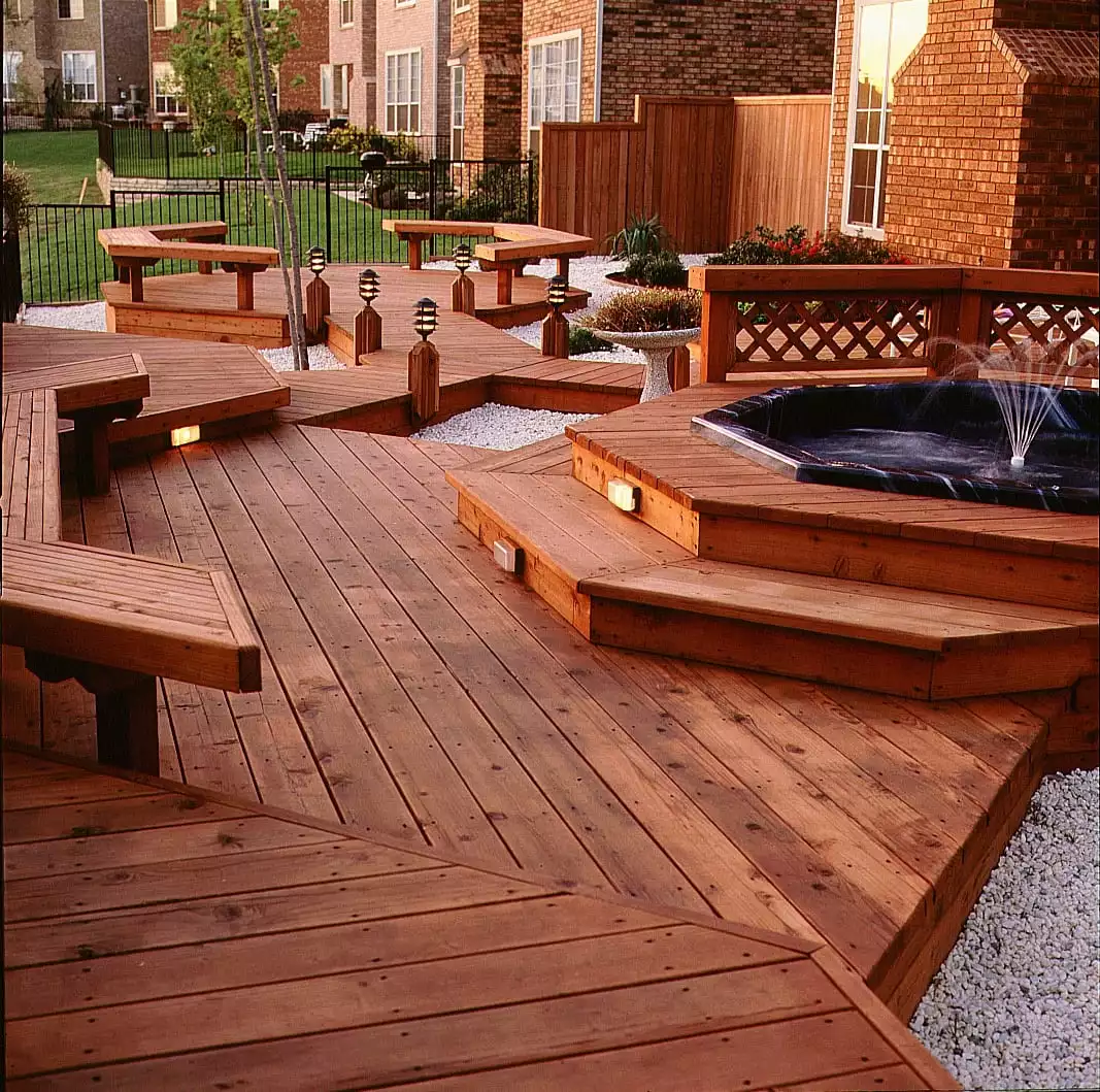 outdoor wooden decks